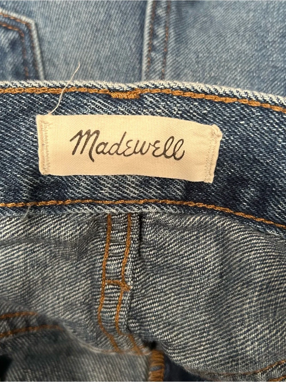 Madewell‎ Baggy Straight Jeans Womens 29 Medium Wash High Rise 100% Cotton